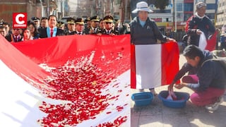Puno: Protestas y desfiles con motivo del Día de la Bandera (FOTOS y VIDEO)
