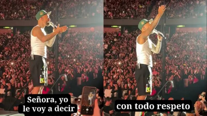 El cantante colombiano interrumpió su show en Ciudad de México para llamar la atención a una mujer que asistió con un bebé de un año, al que no le protegió los oídos del alto volumen.