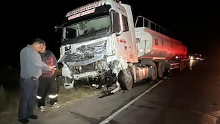 Puno: Un muerto tras violento choque entre camión cisterna y vehículo H1 en la vía Juliaca-Arequipa