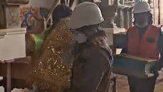 Rescatan imágenes religiosas de Iglesia Matriz de Chongos
