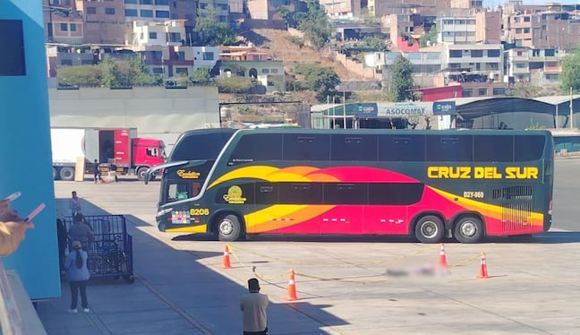 Mujer fallece al llegar al Terrapuerto de Arequipa. Foto: GEC.