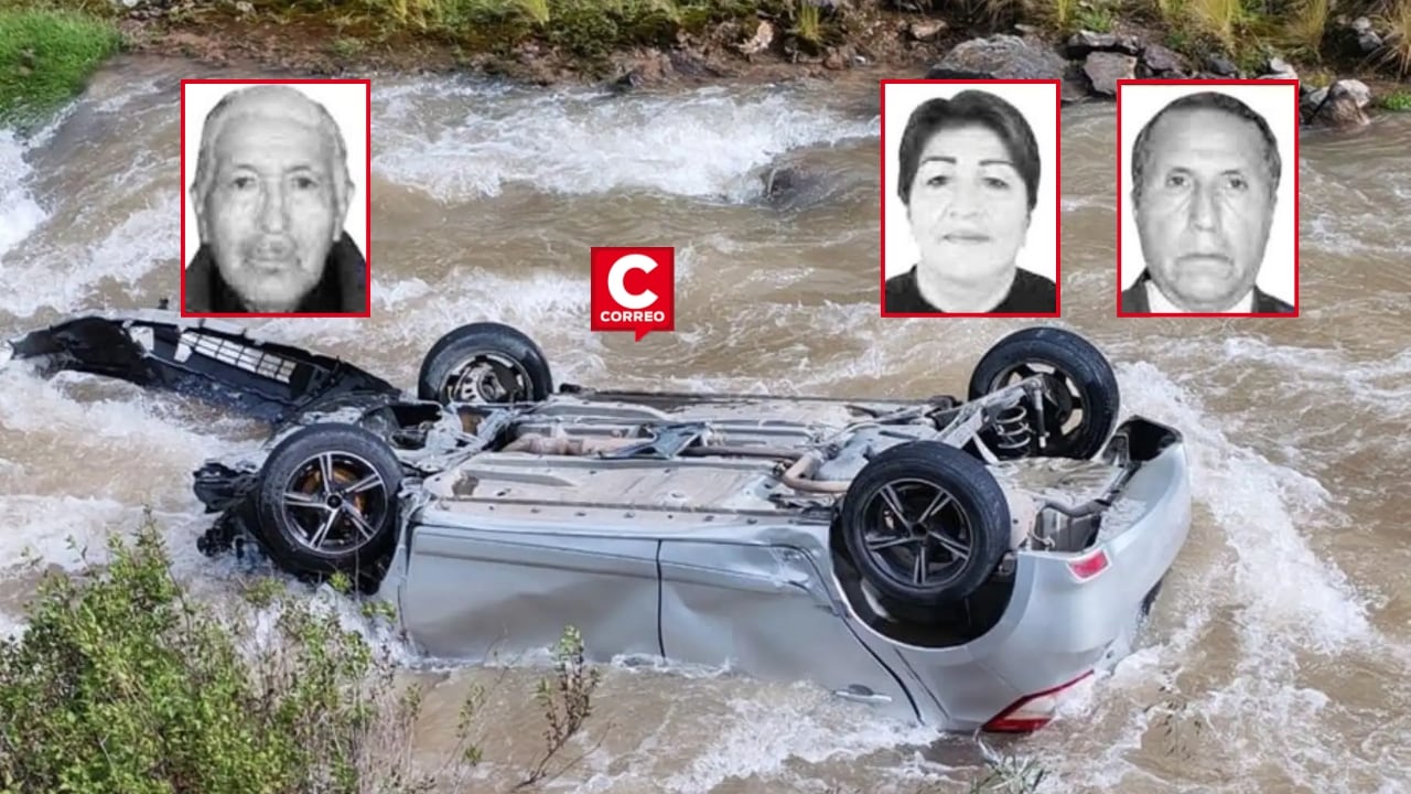 Tragedia en Viernes Santo: Exalcalde de Hualhuas fallece junto a su hijo y nuera tras caer al río Rímac. Composición: Diario Correo.