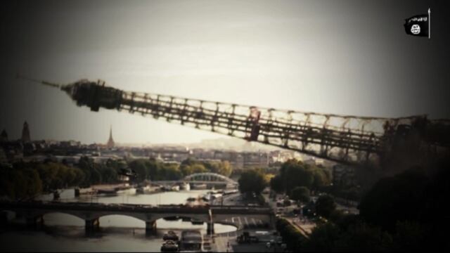 Estado Islámico amenaza a Francia a través de nuevo video donde destruye la Torre Eiffel
