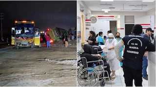 Nasca: brutal choque de dos buses deja 31 heridos en el sector de Portachuelo