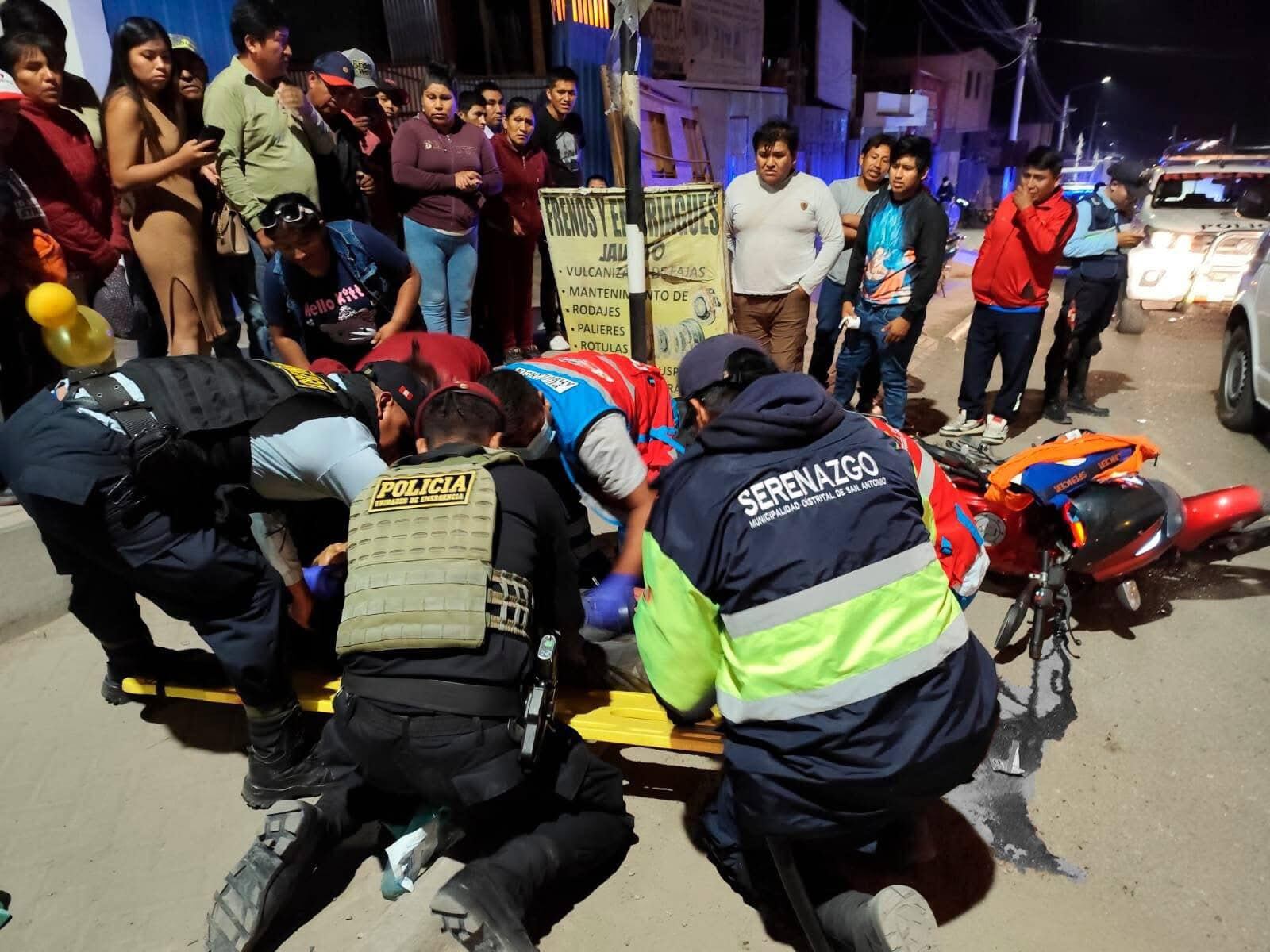 René Condori Galindo (57) fue evacuado hasta emergencia del hospital regional de Moquegua. (Foto: Difusión)