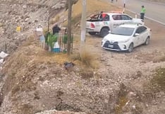 Auto cae al río Mantaro en La Oroya y buscan a sus ocupantes