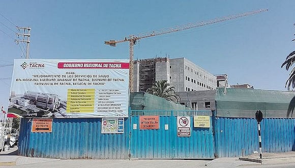 La principal obra de la región, el hospital Unanue, se encuentra paralizada desde el 2020. (Foto: Difusión)