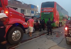 La Libertad: Dos heridos en triple choque ocurrido en la Panamericana Norte