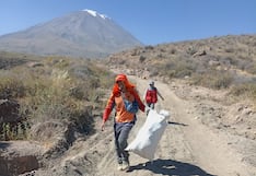Retiran 372 kilos de basura de las faldas del Misti y Fiscalía constata botadero de escombros
