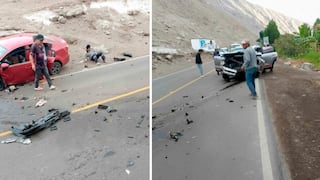 Arequipa: Choque frontal entre auto y camioneta deja ocho heridos y un fallecido (VIDEO)