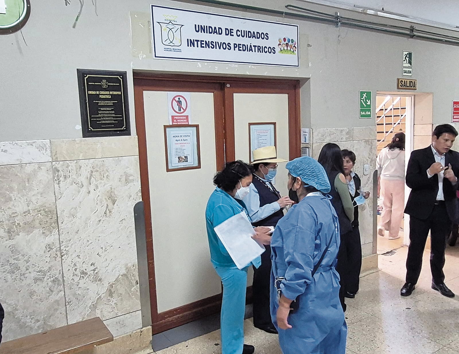 Bebé se encuentra en Unidad de Cuidados Intensivos del hospital Honorio Delgado Espinoza (Foto: Pedro Torres/@photo.gec)