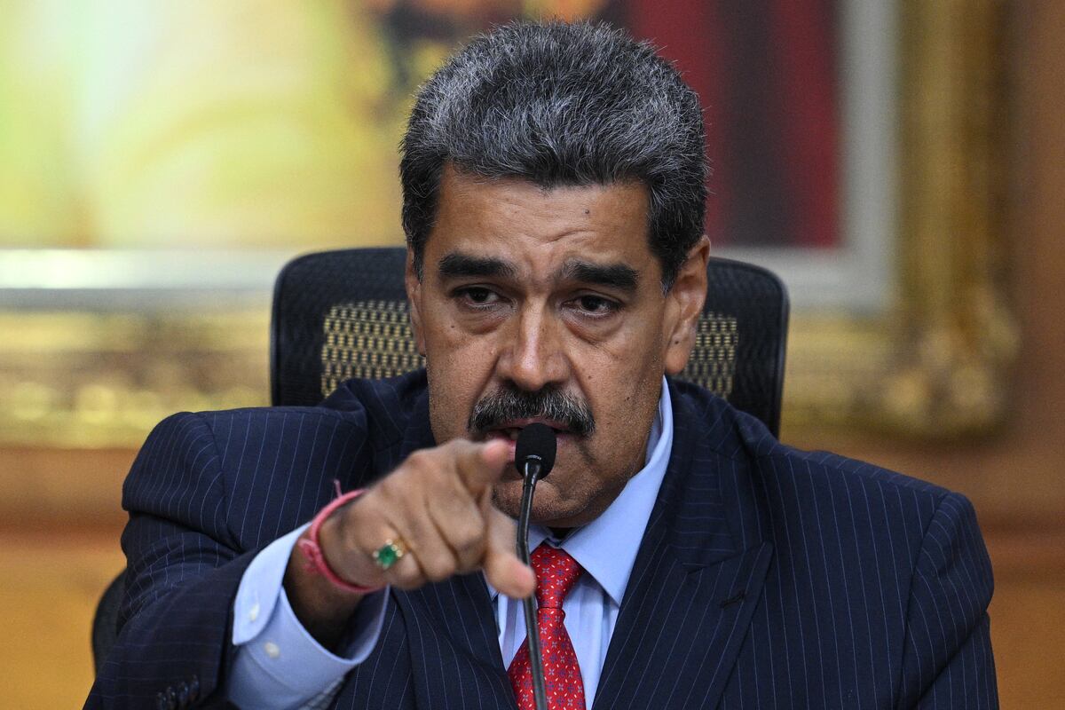 El presidente de Venezuela, Nicolás Maduro, habló en conferencia de prensa. (Foto: Federico Parra/AFP).