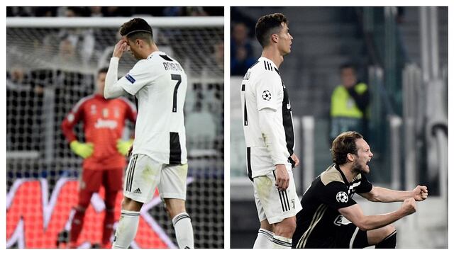 ​Reacción de Cristiano Ronaldo tras eliminación de la Juventus a manos del Ajax (FOTOS)