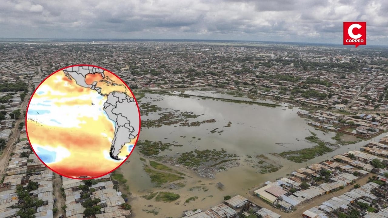 El Niño Costero persistirá hasta el verano de 2027 y alcanzará magnitud extraordinaria, advierte Enfen. Composición: Diario Correo.