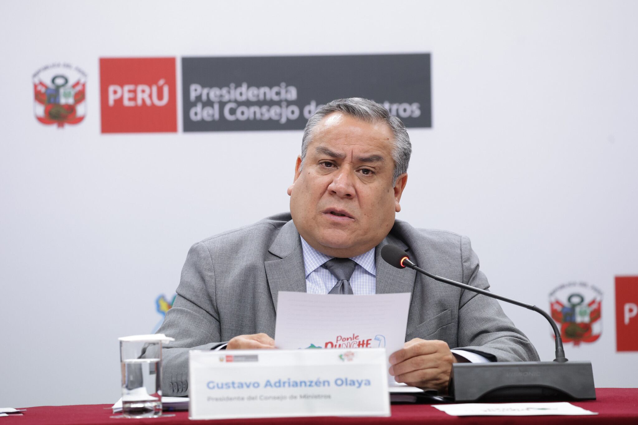 El presidente del Consejo de Ministros confirmó que Javier Yaque Moya presentó su renuncia por responsabilidad funcional. (Foto: PCM)