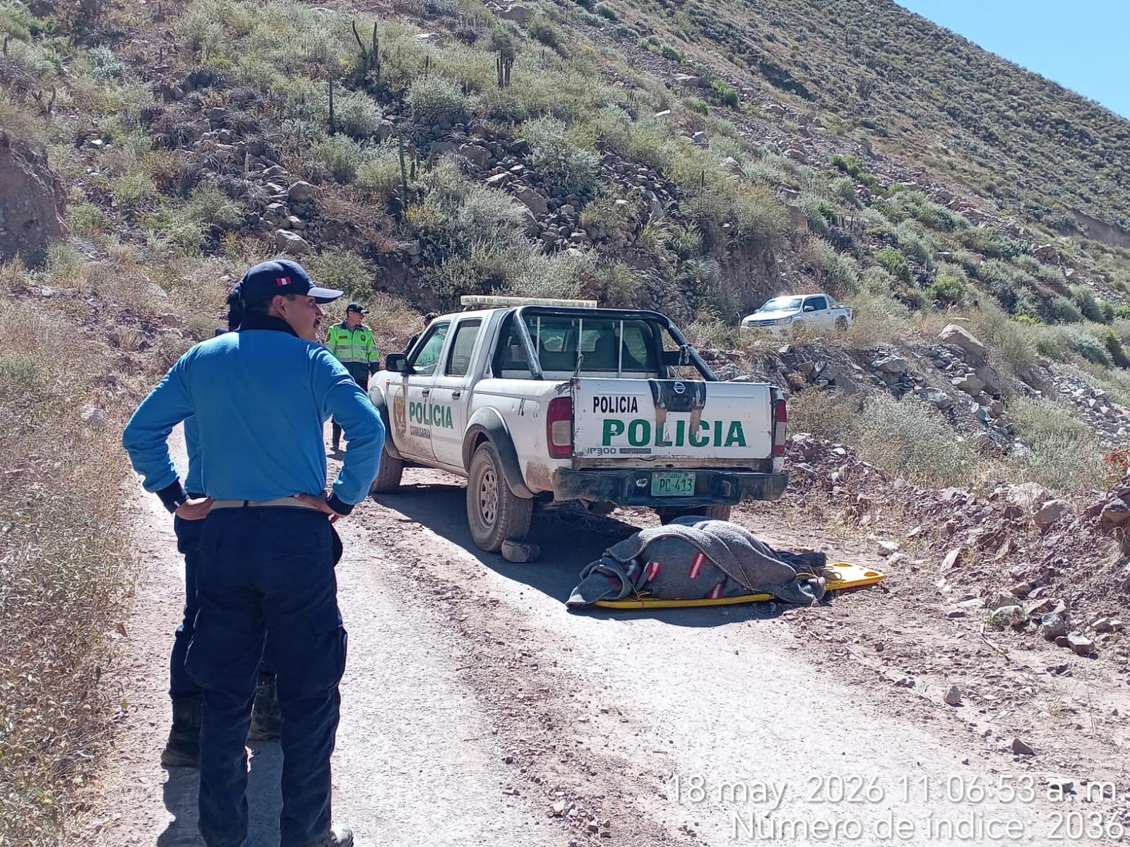Un muerto y siete heridos deja caida de una camioneta en sector Chonja en Cotahuasi-La Unión