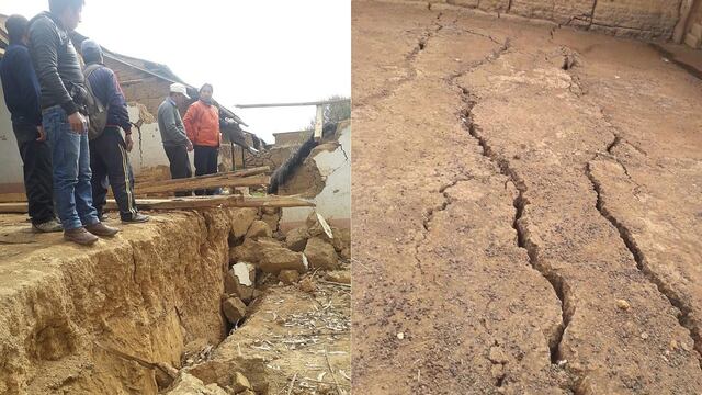 Falla geológica hunde toda una cuadra de un distrito de Huánuco (VIDEO y FOTOS)
