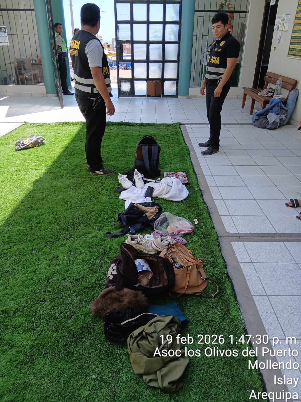 Caen seis personas implicadas en robos en playas de Mollendo, Arequipa. Foto: PNP.