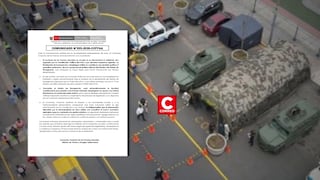 Fuerzas Armadas justifican retiro de puesto en Cercado de Lima: “cesó automáticamente la facultad constitucional”