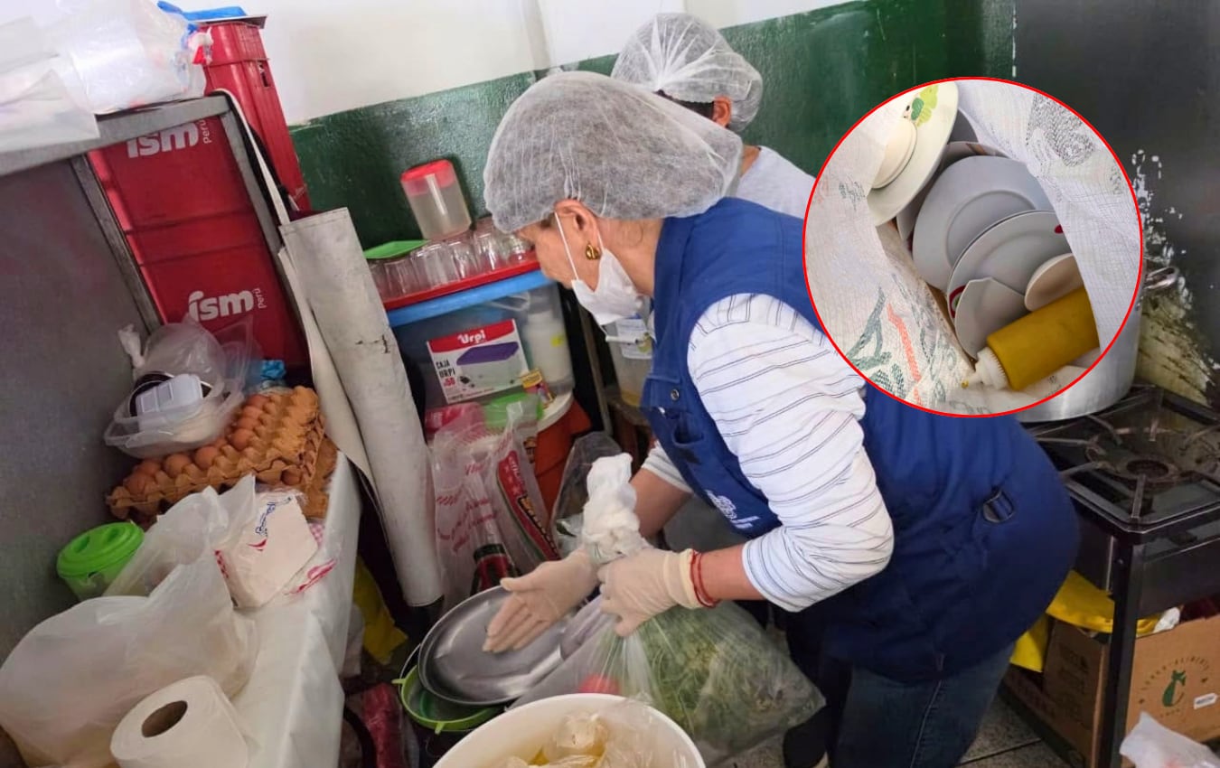 Decomisan utensilios en mal estado del mercado San Camilo, en Arequipa