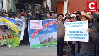 Junín: Zósimo Cárdenas deja plantados a los comuneros del Canipaco