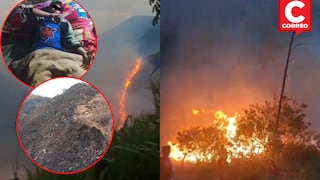 Huancayo: Fuego destruye cultivos, mata ganado y deja un herido en Santo Domingo de Acobamba
