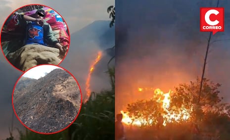 Huancayo: Fuego destruye cultivos, mata ganado y deja un herido en Santo Domingo de Acobamba