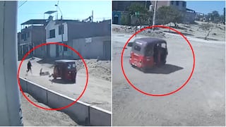 Delincuentes en mototaxi arrastran a una mujer para robarle sus pertenencias en Ica