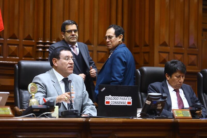 Alejandro Soto fue elegido presidente del Congreso a pesar de los cuestionamientos en su contra. (Foto: Congreso)