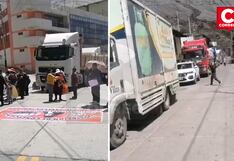 La Oroya: Decenas de vehículos permanecen varados por bloqueo de vías