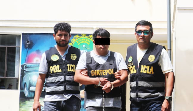 Jefe de la Región Policial, general Franco Moreno, dice que detenido hacía reglaje y seguimiento a empresarios. (Foto: PNP)