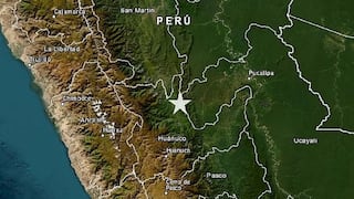 Fuerte sismo de magnitud 5.7 se registró en Huánuco esta noche