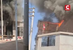 Comas: reportan incendio de gran magnitud en presunta fábrica de colchones cerca de Trapiche
