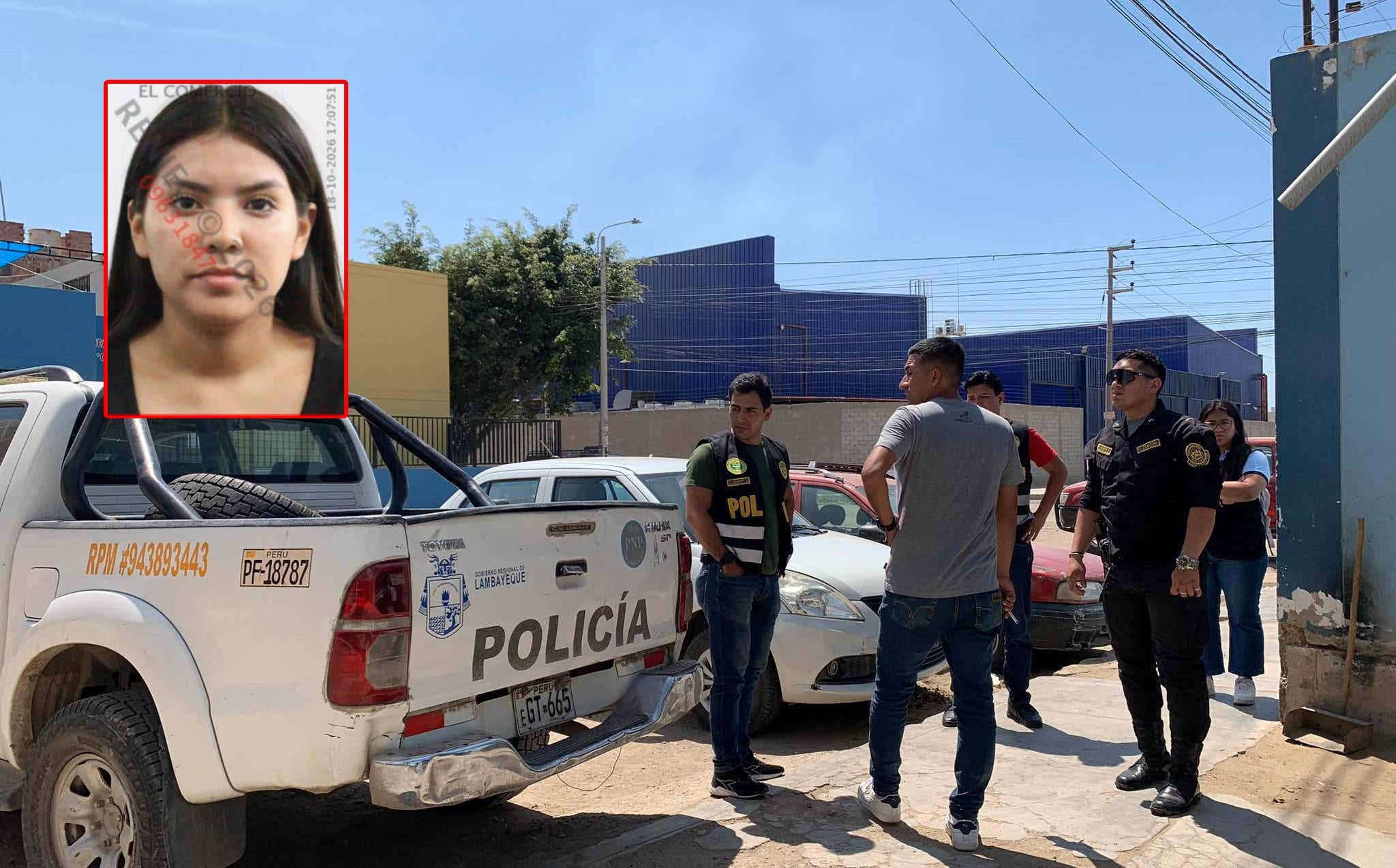 Restos de la joven fueron llevados a la morgue de Chiclayo.