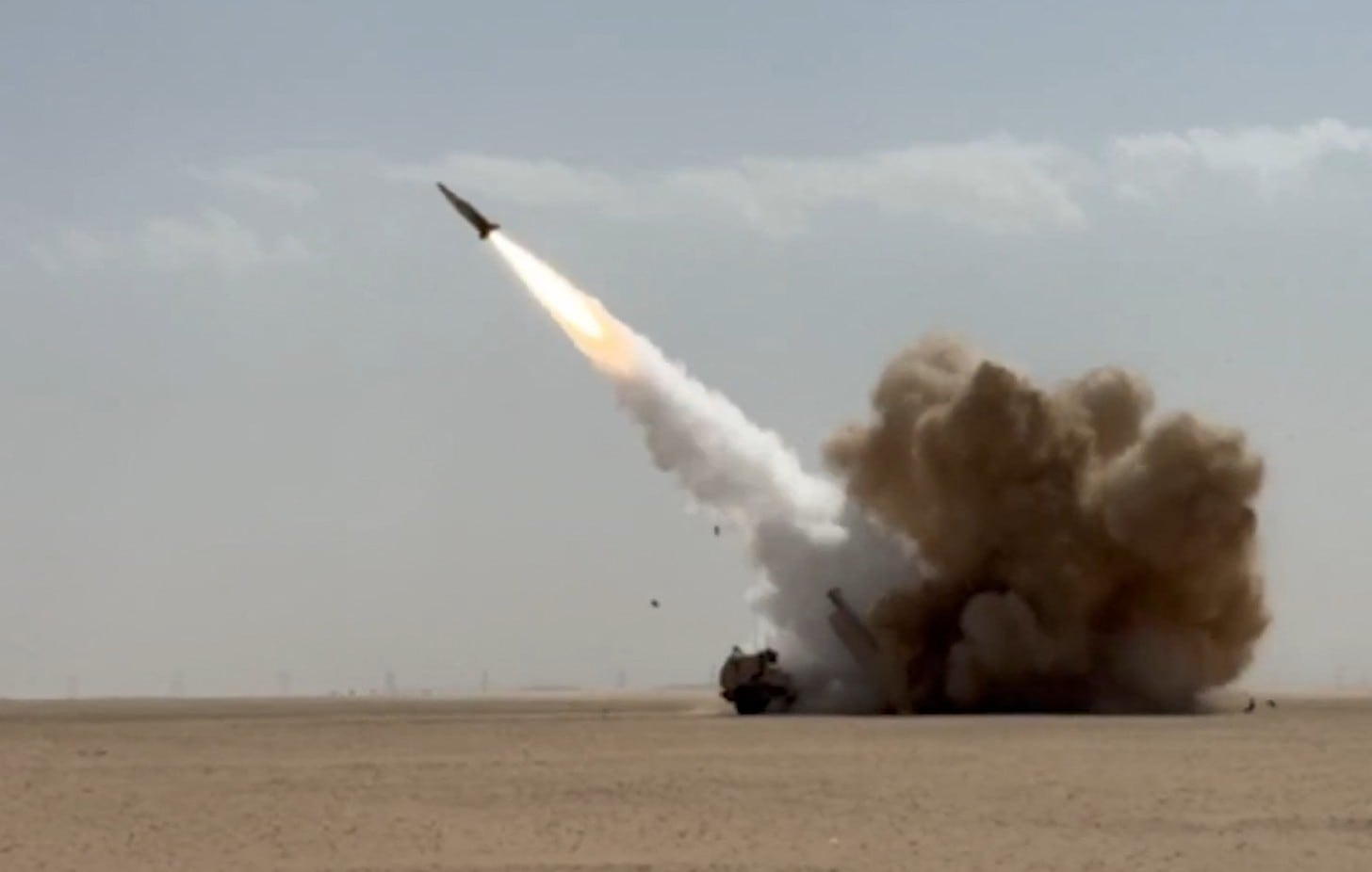 Un misil de precisión de largo alcance utilizado por Estados Unidos contra Irán. (Foto del Comando Central de EE. UU./ AFP).