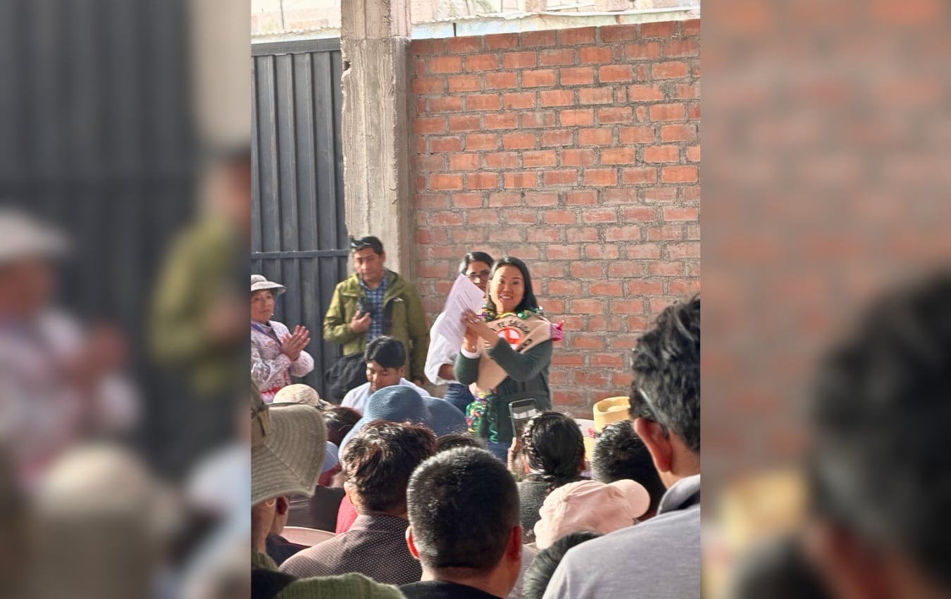 Keiko Fujimori en el Cono Norte de Arequipa. Foto: GEC.