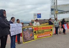 Huancayo: Vecinos de Cajas Chico se oponen a inauguración de puente por falta de obras