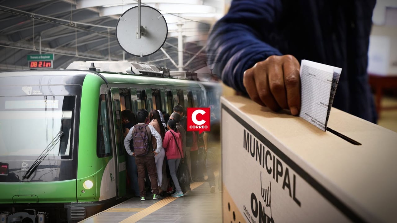 Elecciones 2026: Línea 1 del Metro ampliará su servicio con 96 viajes adicionales este domingo 12 de abril. Composición: Diario Correo.