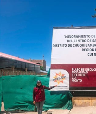 Mejoramiento del centro de salud de Chuquibamba sin supervisión (Foto: Consejo Regional de Arequipa)