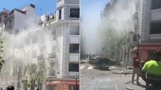 Dos desaparecidos y 17 heridos en explosión en edificio de Madrid (VIDEO)