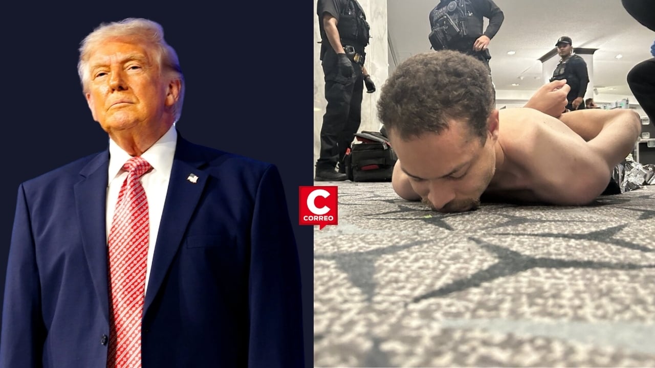 Donald Trump publica fotos del tirador tras atentado en cena de corresponsales en Washington. Composición: Diario Correo.