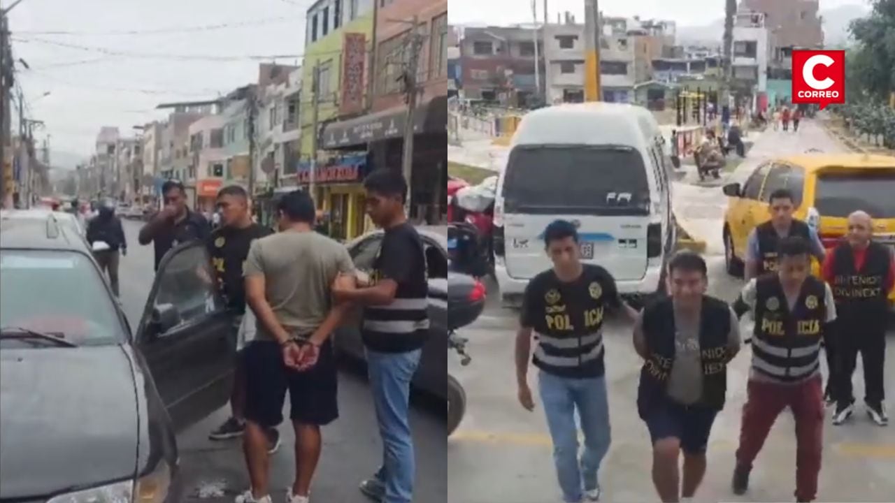 Comas: presuntos extorsionadores tenían lista de unos 100 colectiveros a quienes exigían pagos semanales. Composición: Diario Correo.