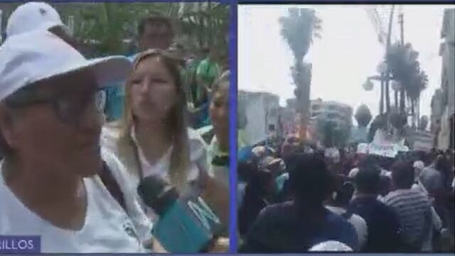 Vecinos de Chorrillos marchan a favor y en contra de alcalde Miyashiro (VIDEO)