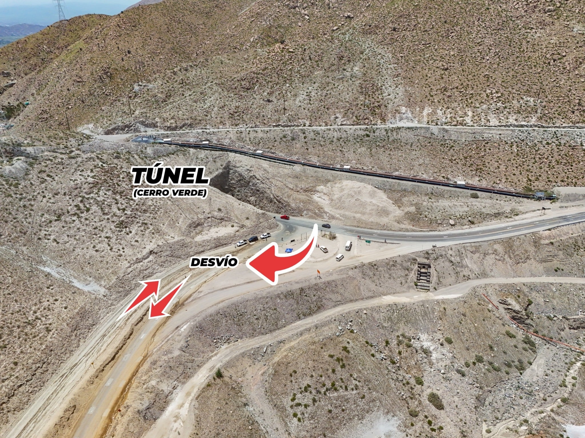 Vehículos menores transitarán por la ruta alterna que es de trocha carrozable (Foto: GRA)