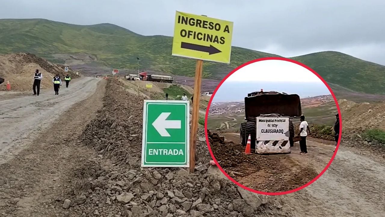 Clausuran cantera de extracción de material en las Lomas de Lluta en Islay