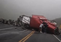 Despiste de tráiler bloquea la Panamericana Sur y deja un herido en Camaná