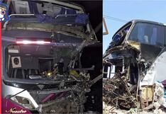 Pisco: dos muertos tras choque entre bus y camión remolcador en vía Los Libertadores
