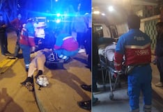 Huancayo: joven sale despedida de motocicleta tras choque con camioneta