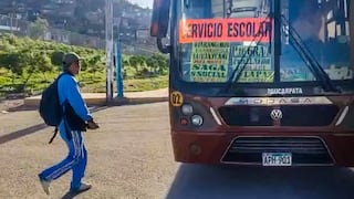 Año Escolar en Arequipa: Rutas libres de transporte para escolares
