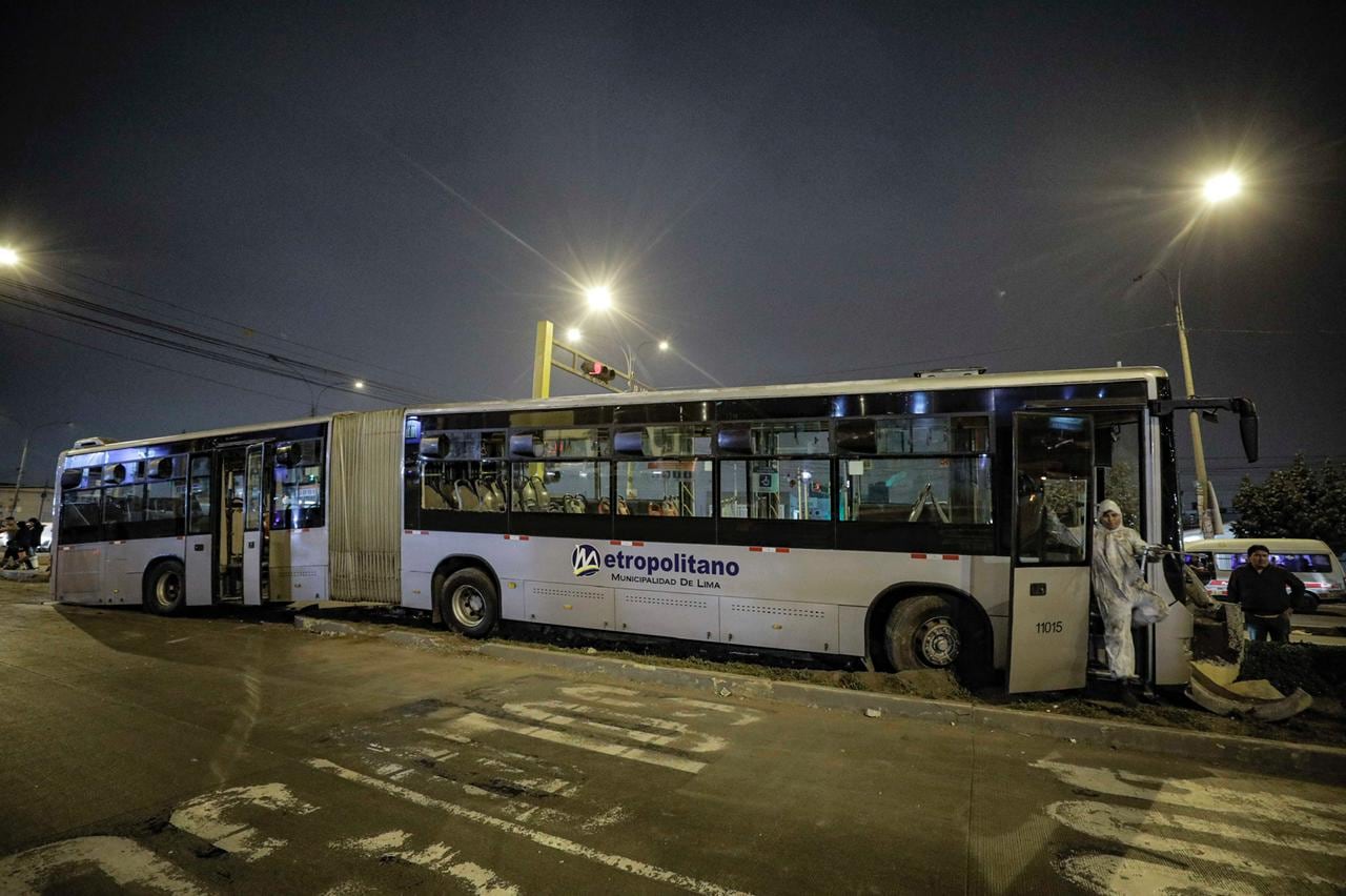 Reportan accidente vehicular con bus del Metropolitano en Independencia. Foto: Joel Alonzo/ GEC